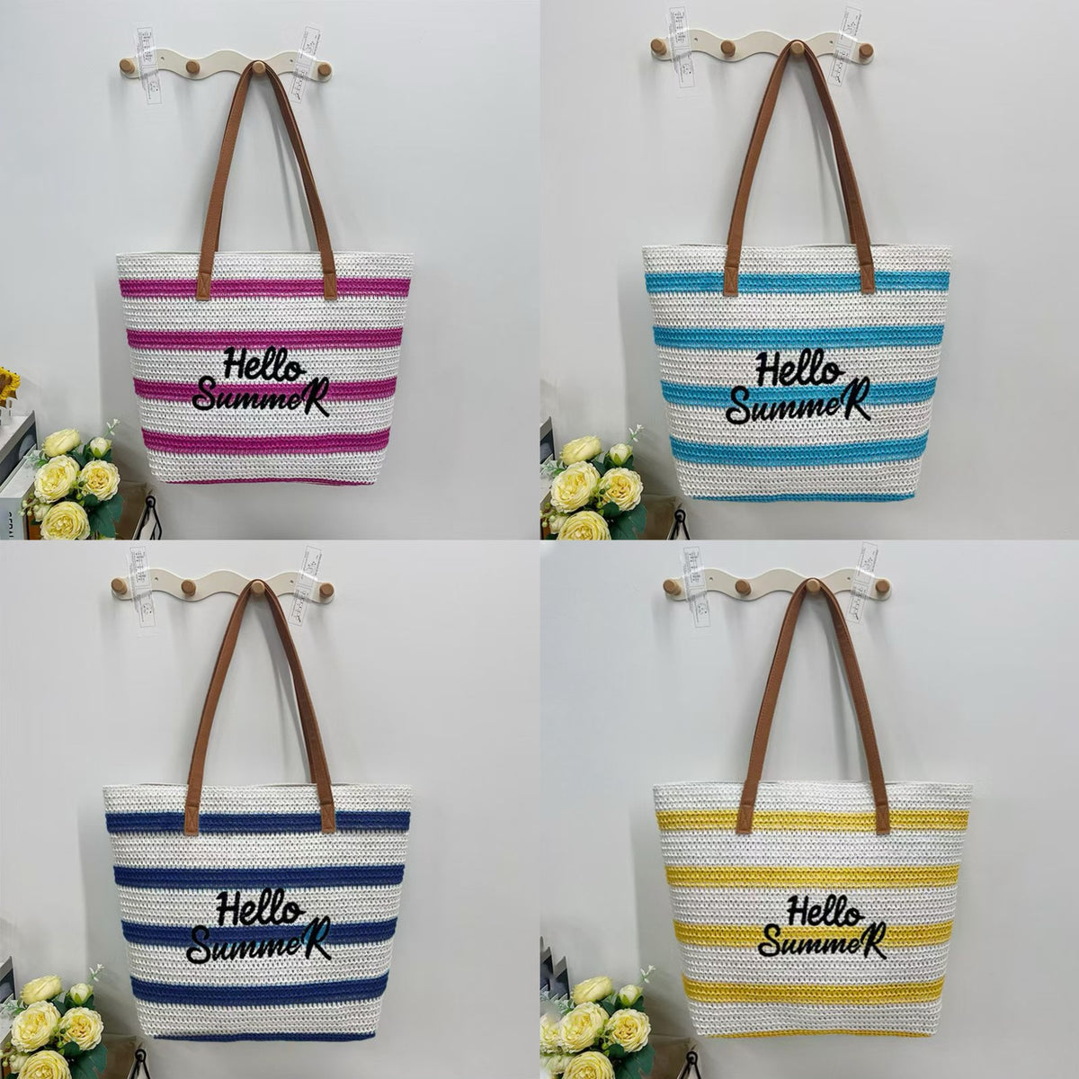 Women's Straw Shopping Mummy Beach Large Capacity Women's Shoulder Bag