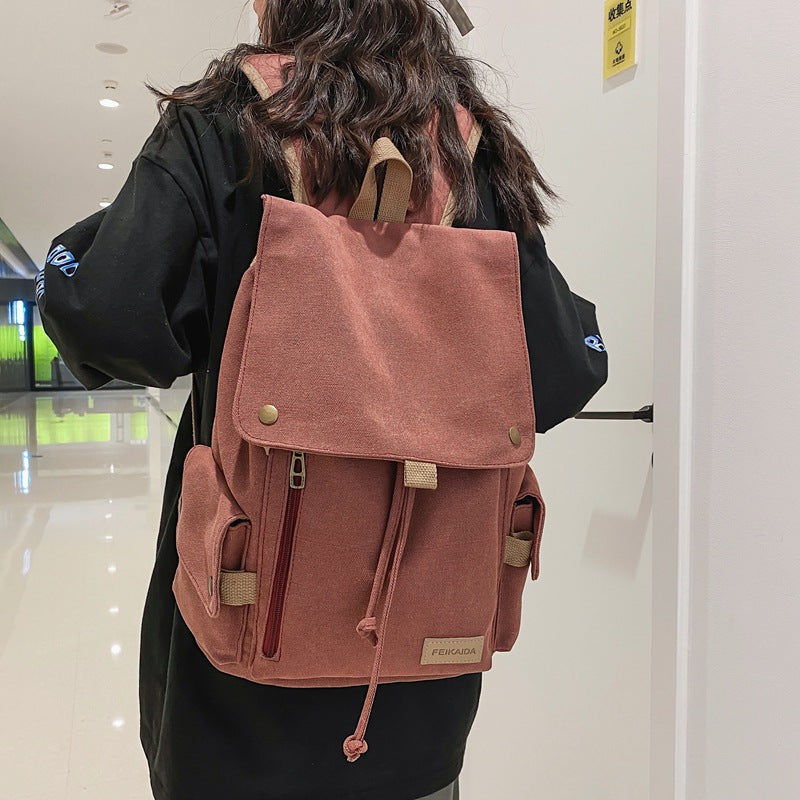 Tooling Style Female Fashion Trendy Retro Backpacks