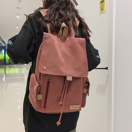 Tooling Style Female Fashion Trendy Retro Backpacks