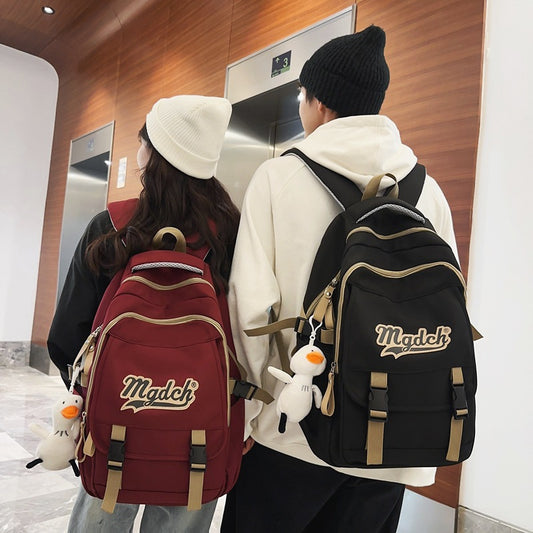 Men's Korean Junior High Large Capacity Burden Middle School Students' Schoolbags