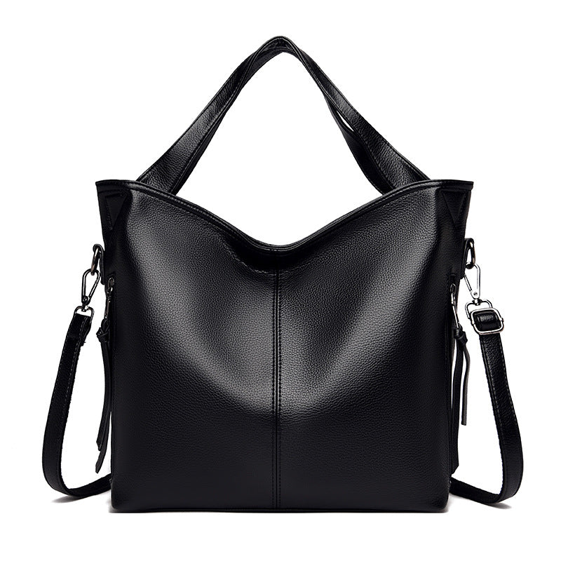 Women's Fashion Luxury Soft Leather With Zipper Shoulder Bags