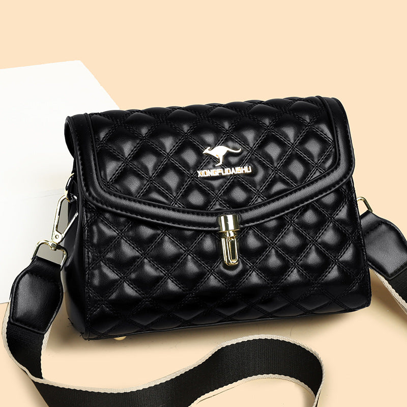 Lady Temperament Diamond Zipper Classic Style Shoulder Bags