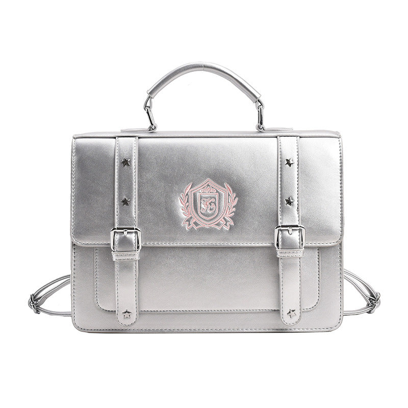 Retro Preppy Style Uniform Large Capacity Backpacks