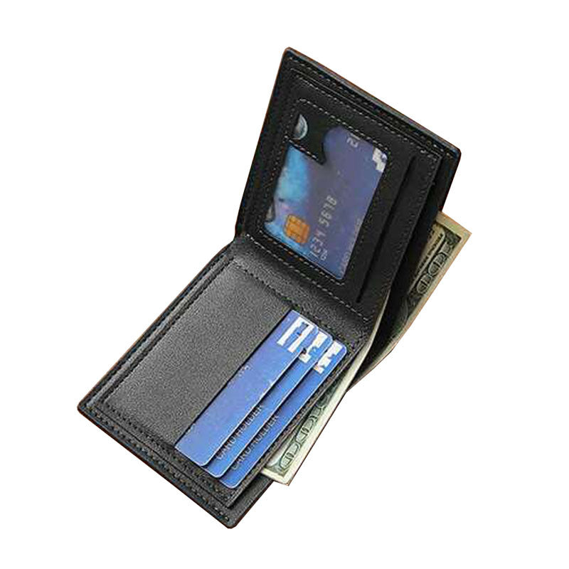 Men's Short Change Two-fold Personality Creative Fashion Card Holder