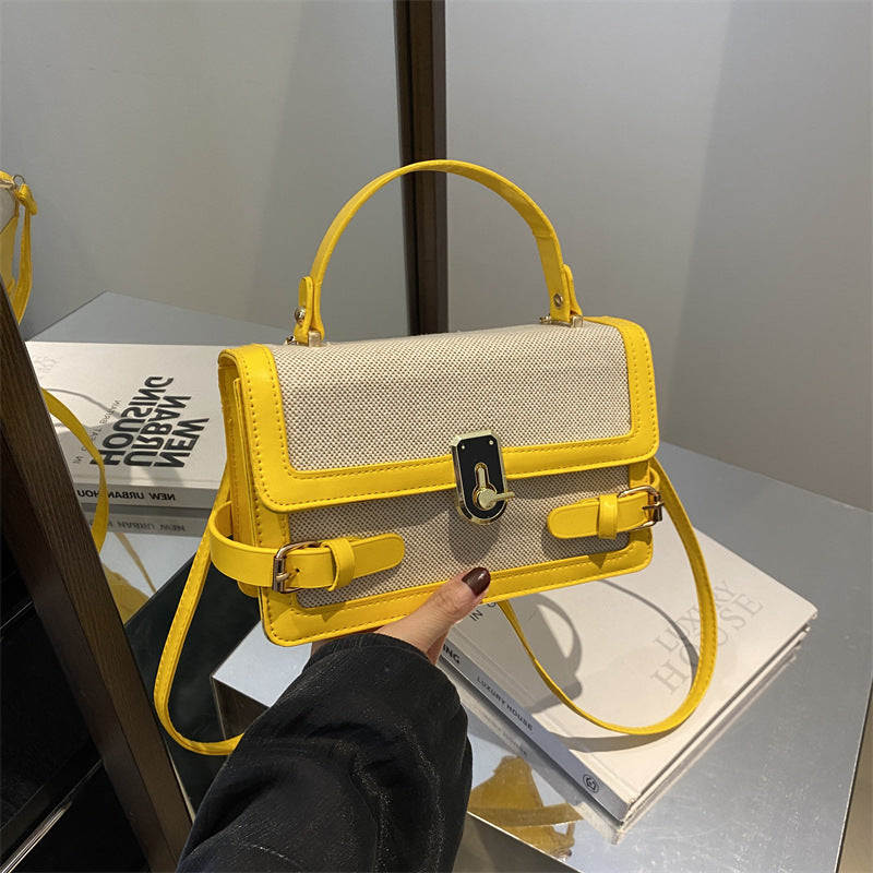 Popular Summer Trend Contrast Color Western Women's Shoulder Bag