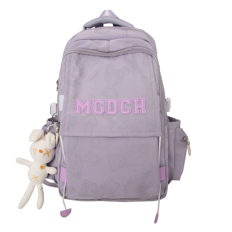 Bear Large Capacity Strong College High Middle School Students' Schoolbags