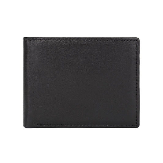 Men's Selected Crazy Horse Leather Short Retro Multiple Slots Men's Wallets