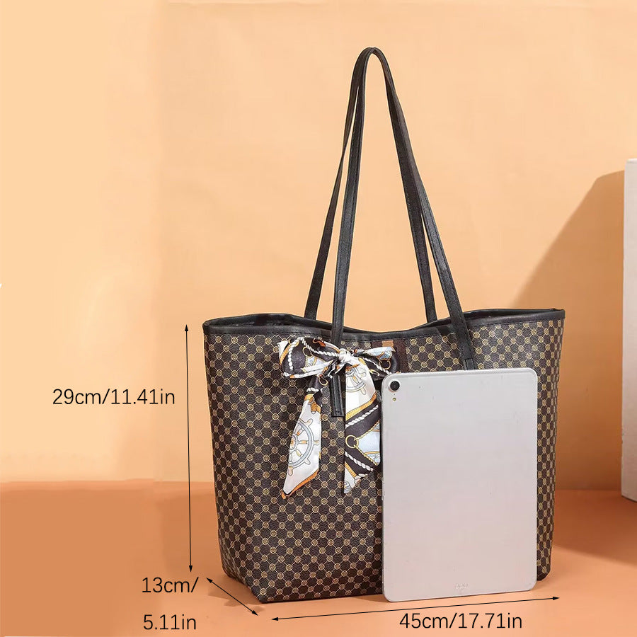 Women's Dot Presbyopic Scarf Large Capacity Fashion Trend Silk Women's Shoulder Bag