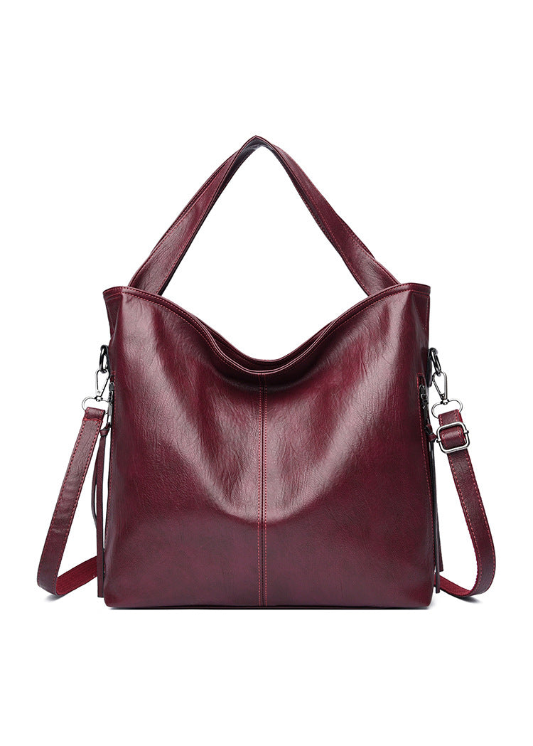 Idle Style Soft Leather Light Luxury Women's Handbag