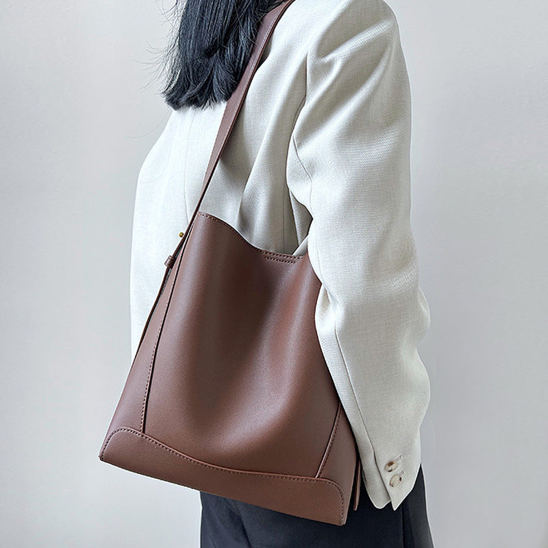 Women's Large Capacity Genuine Leather High-grade Fashion Shoulder Bags