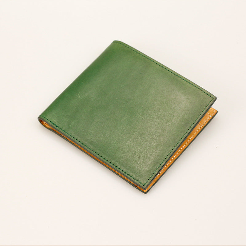 Leather Business Multiple Slots Certificate Short Banknote Coin Purses