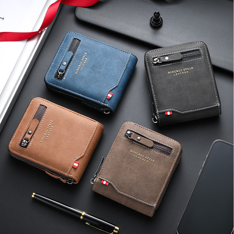 Men's Business Short Multiple Slots Large Capacity Men's Wallet
