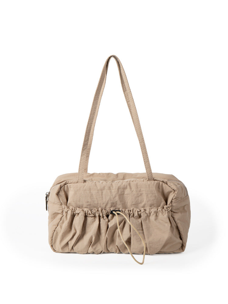 Style Niche Pleated Nylon Large Capacity Shoulder Bags
