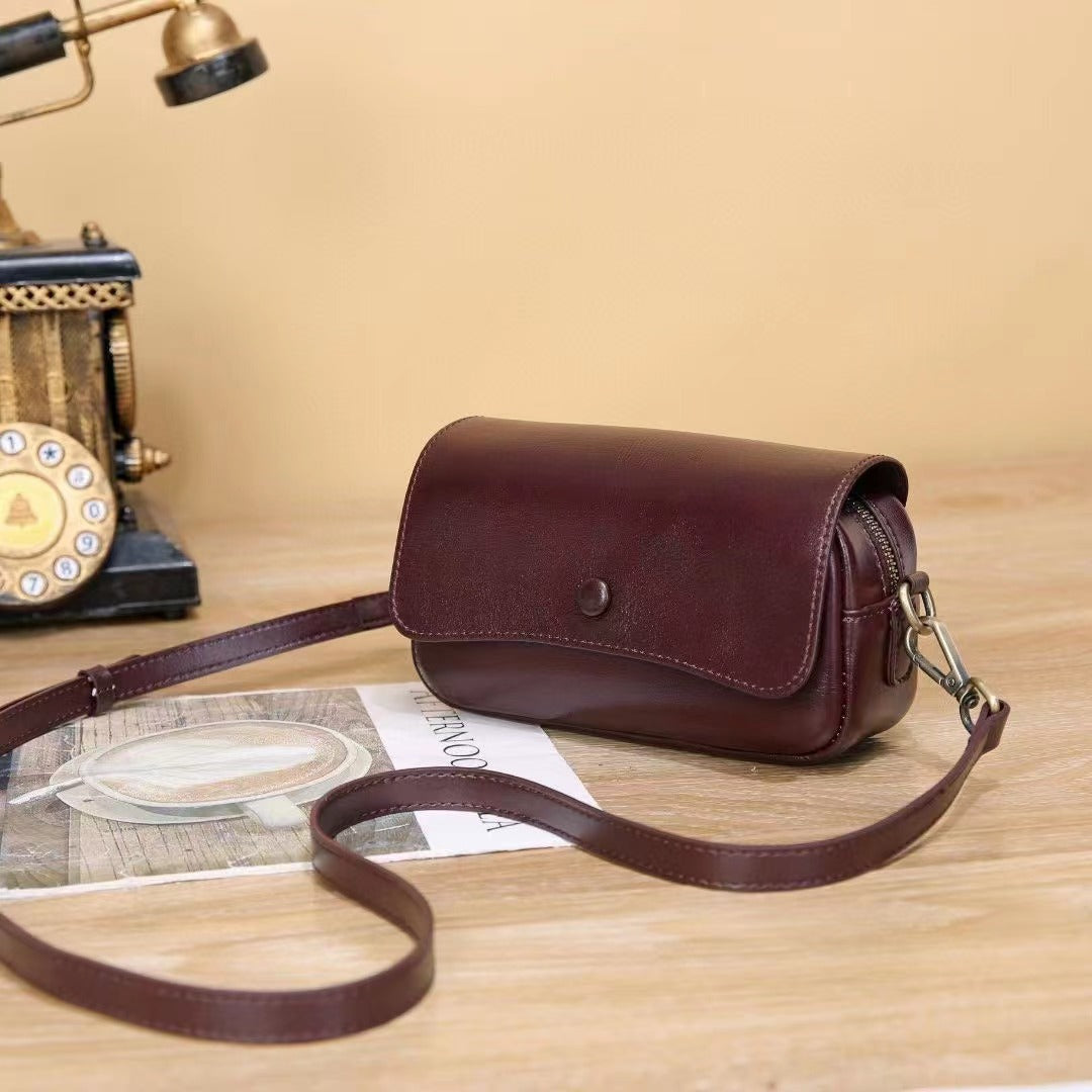 Women's Autumn Genuine Leather Strap Niche Fashion Women's Shoulder Bag