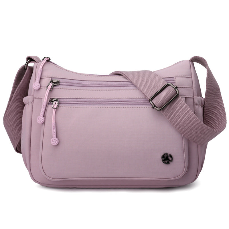 Fashion Mom Nylon Cloth Simple Lightweight Zipper Large Bags