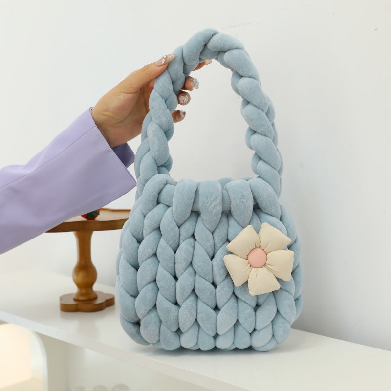 Homemade Iceland Wool Flower Underarm Free Girlfriend Gift Bags