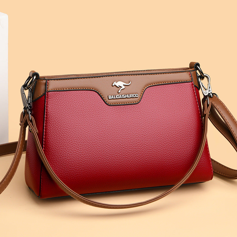 Women's Mother Simple Practical Mother-in-law Elegant Stitching Crossbody Bags