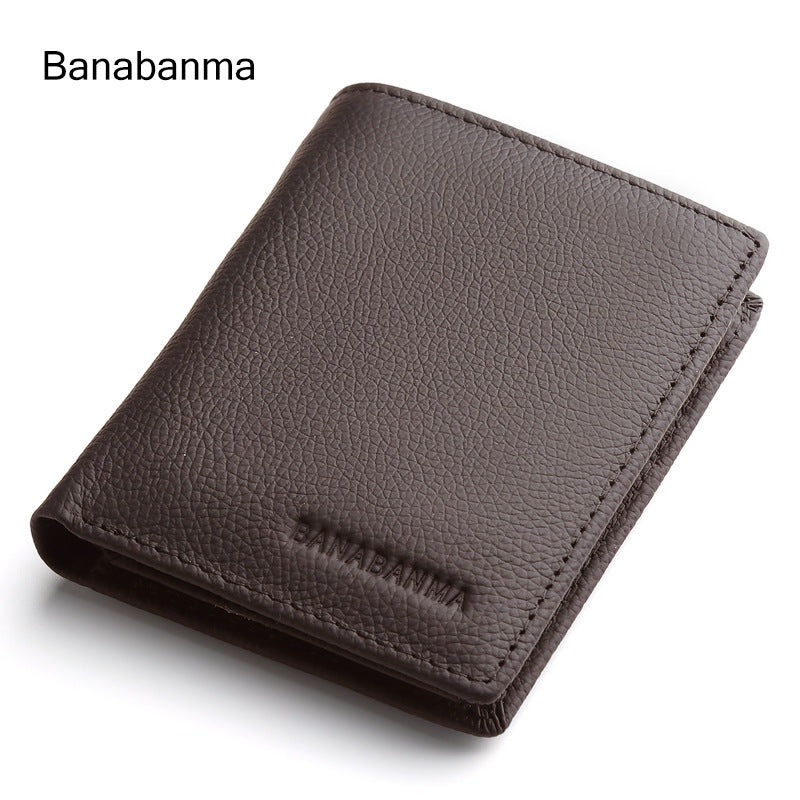 Men's Fashion Business Litchi Grain Large Capacity Men's Wallet
