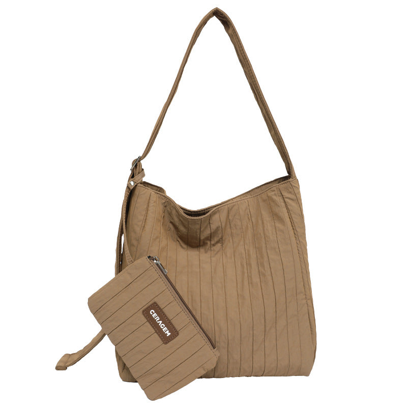 Classy Women's Elegant Korean Style Wrinkled Crossbody Bags