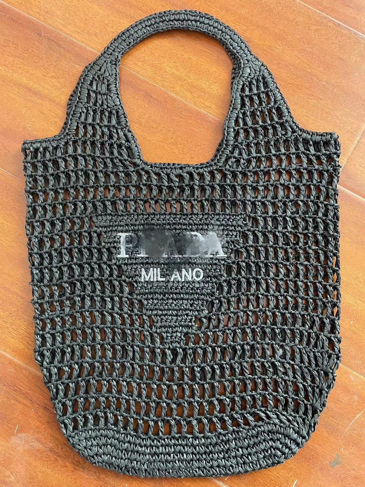 Round Net Pocket Goddess Underarm Straw Shoulder Bags