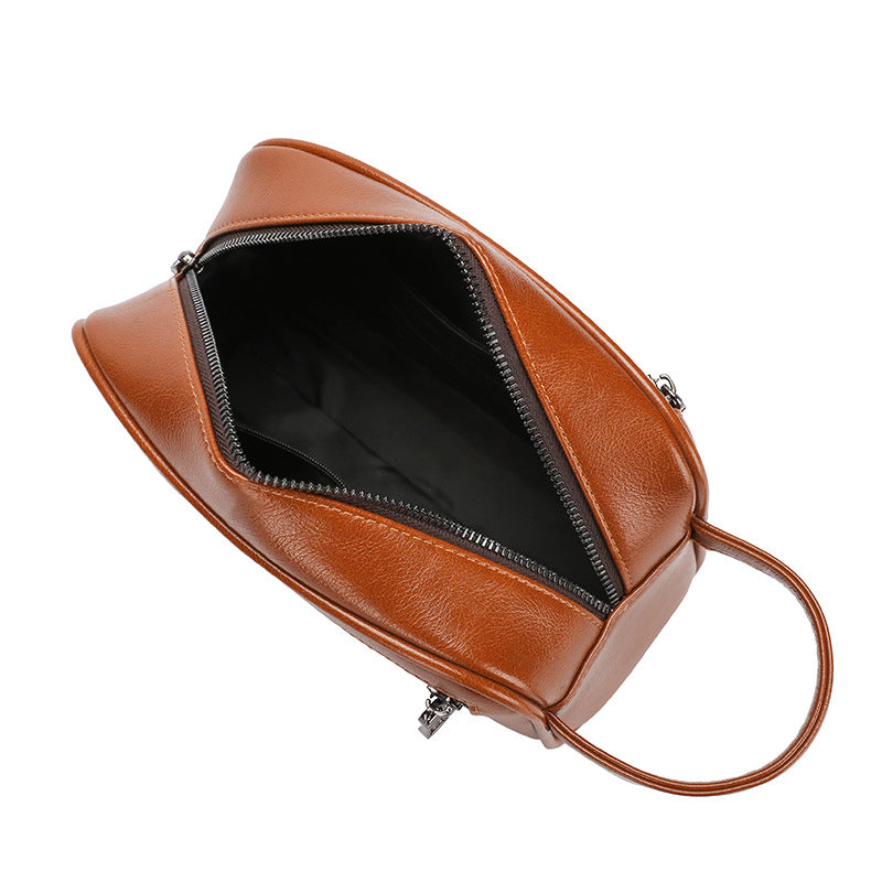 Men's Clutch Fashion Leather Large Capacity Trendy Men's Handbags