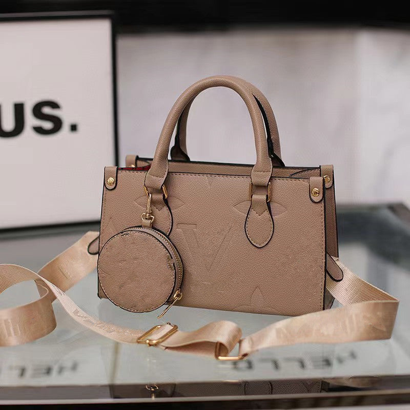 Women's Mini Embossed Large Capacity Portable Tote Bags