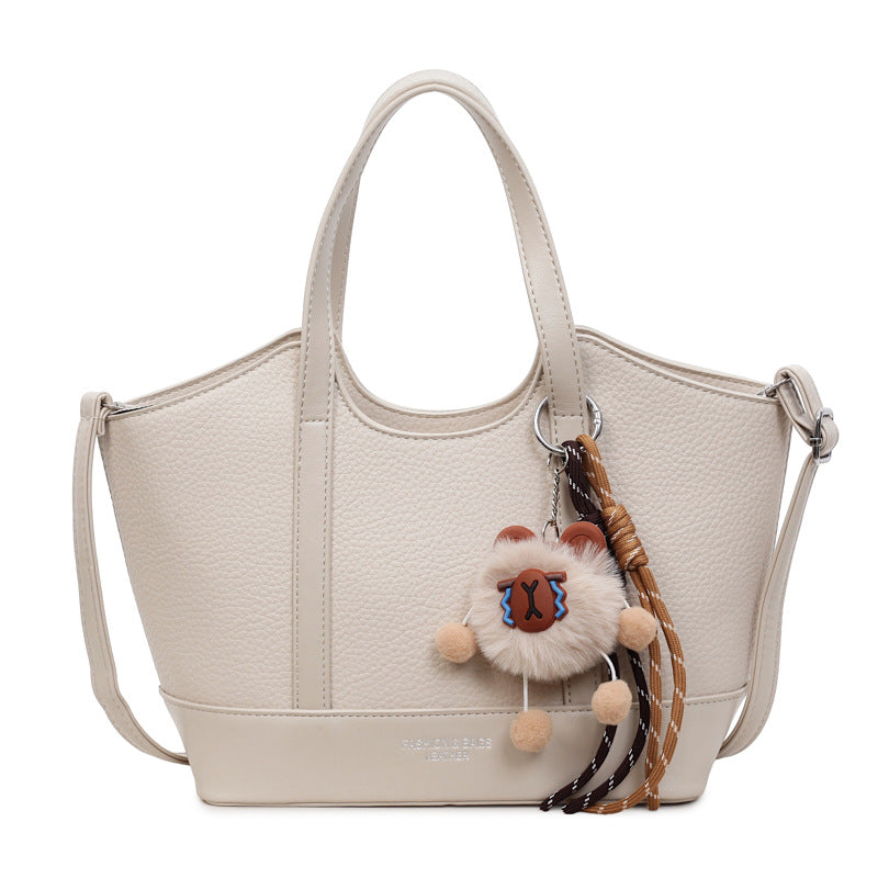 Women's Hand Holding Large Capacity Korean Style Soft Leather Women's Shoulder Bag