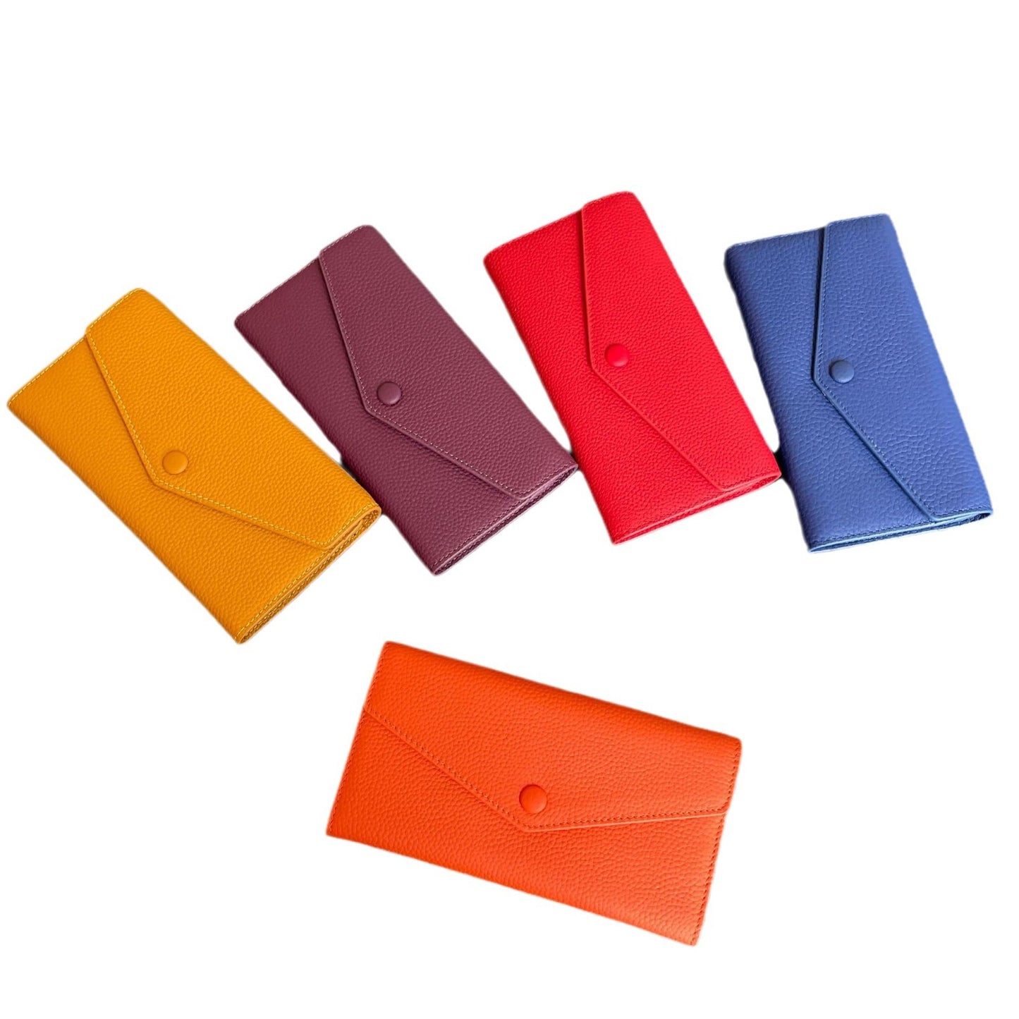 Women's Cowhide Long Large Capacity Genuine Leather Ladies Wallets