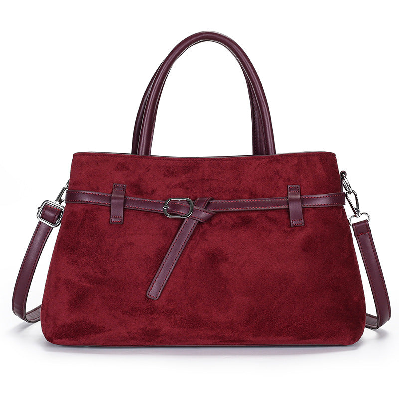Women's Fashion Frosted Vintage Versatile Large Capacity Shoulder Bags