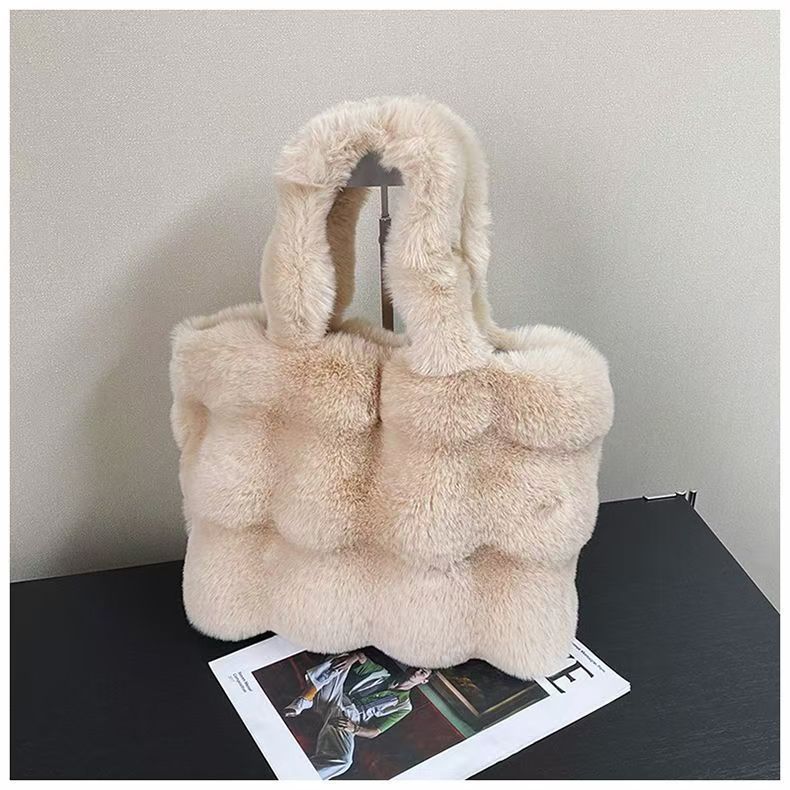 Plush Fashion Easy Matching Large Capacity Shoulder Bags