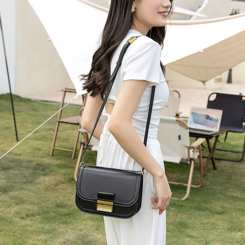 Fashion Women's Niche Retro Simple Leather Bags