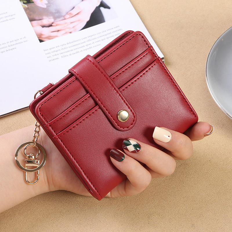 Women's Simple Short Three-fold Zero Fashion Ladies Wallet