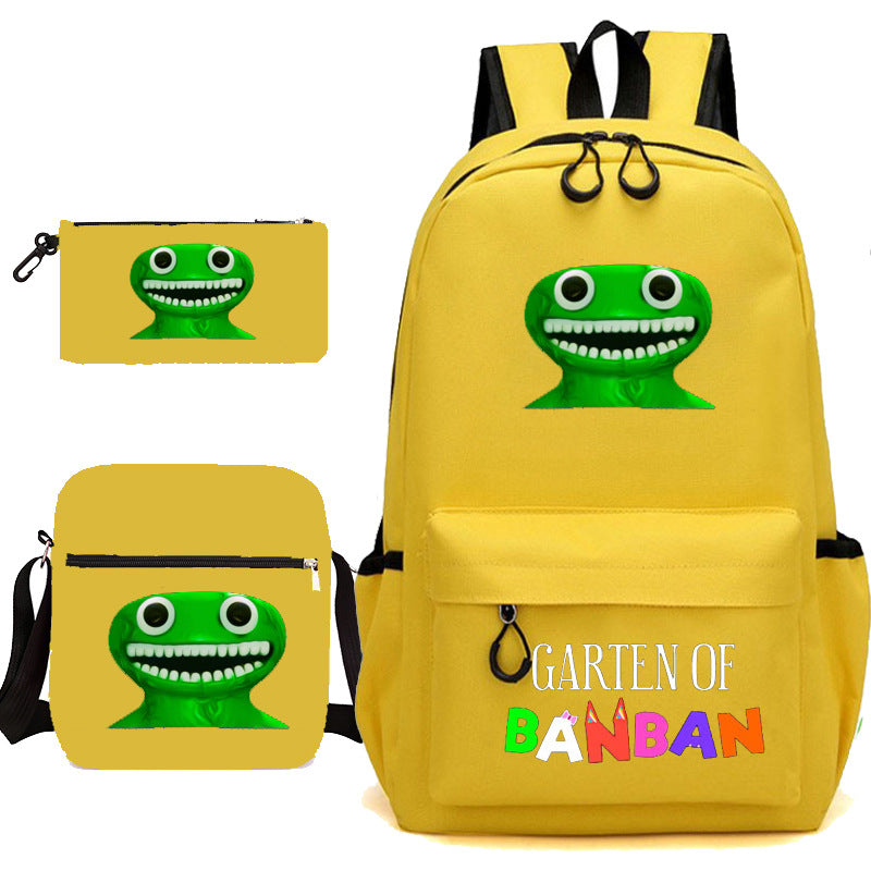 Elegant Unique Garden Game Pencil Three-piece Elementary School Students' Schoolbags
