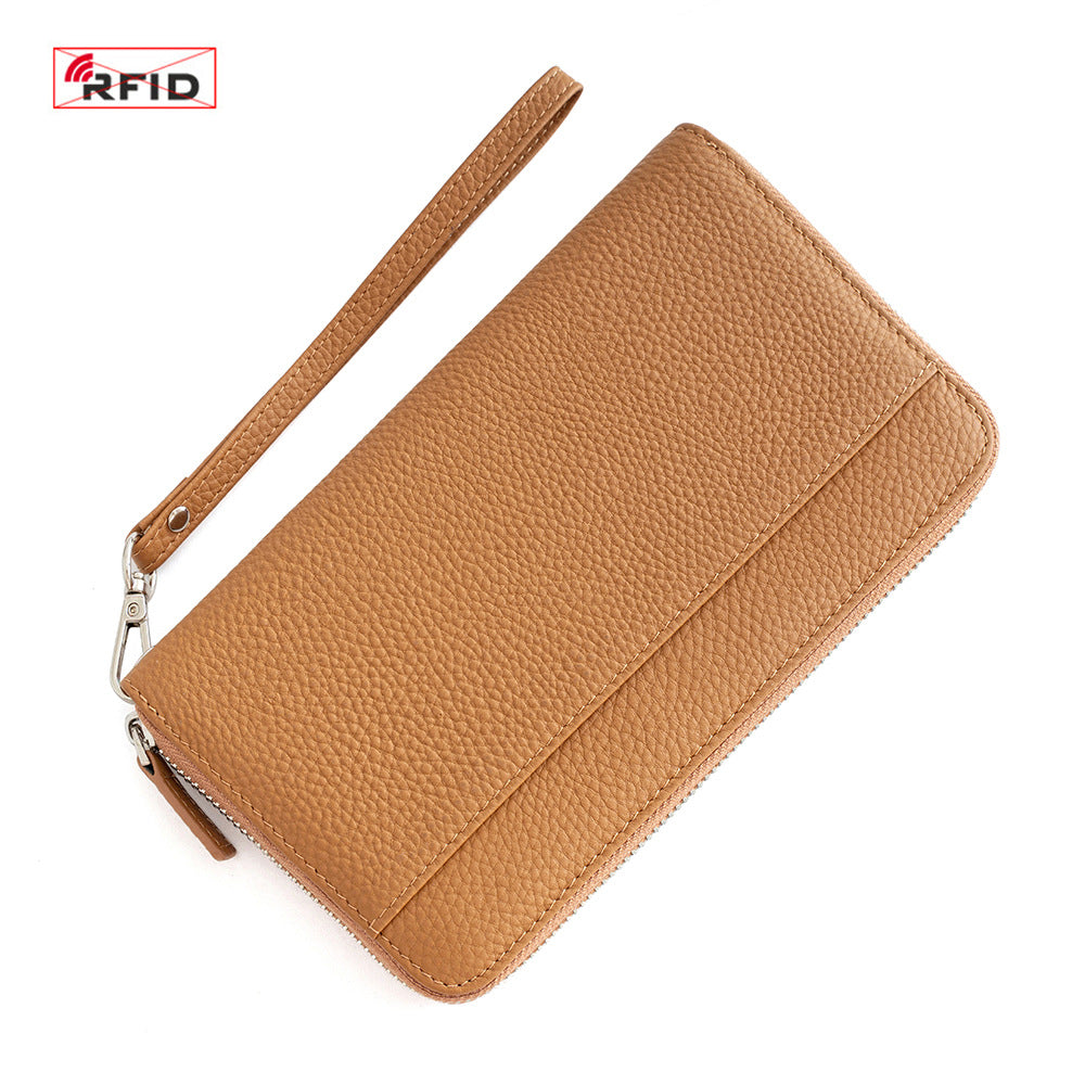 Women's Large Capacity Leather Passport Wrapper Multiple Bags