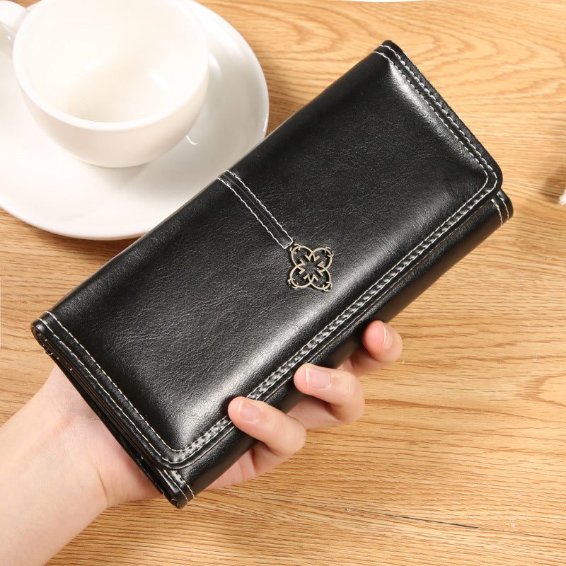 Women's Long High-grade Clutch Multiple Slots Large Ladies Wallet