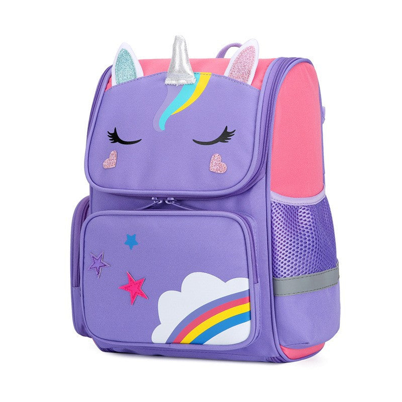 Primary Boys Cartoon Cute Spine Protection Elementary School Students' Schoolbags