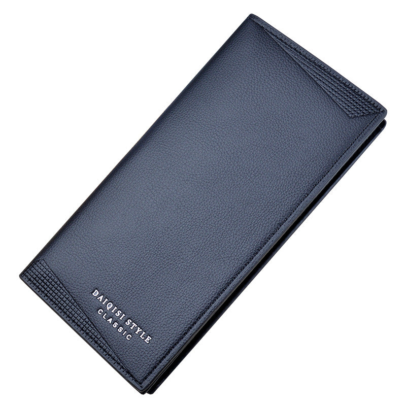 Men's Type Fashion Embossing Vertical Open Suit Large Men's Wallet
