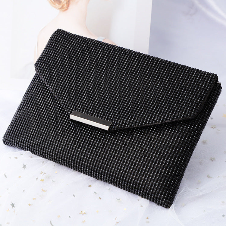 Women's Fashion Metal Banquet Black Aluminum Sheet Evening Bags
