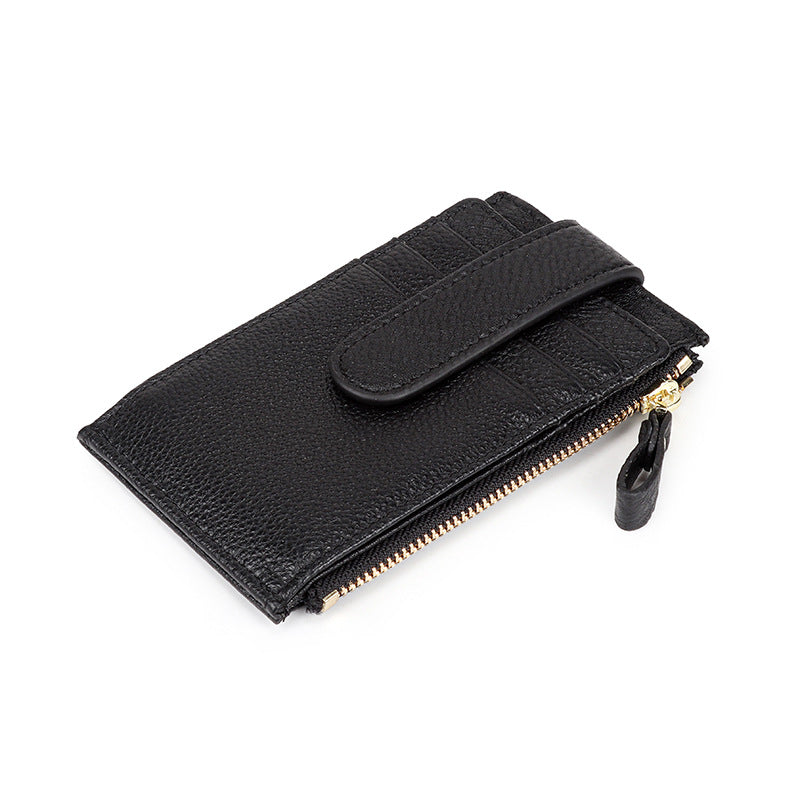 Outside Leather Folding Female Multifunctional First Ladies Wallets