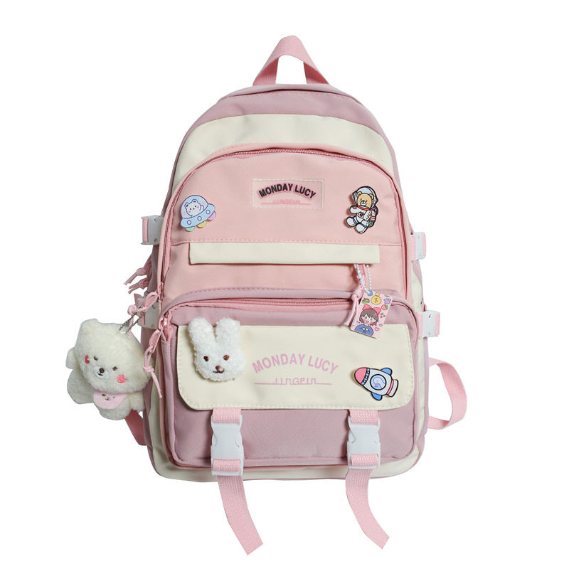 Leisure Junior High Female College Korean Backpacks