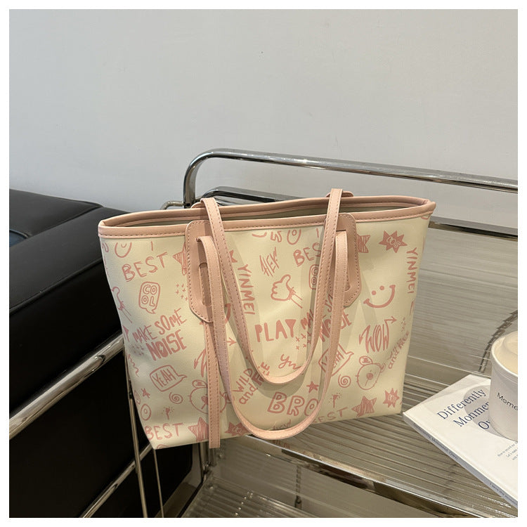 Commuter Large Capacity Personality Trendy Pendant Summer Popular Women's Shoulder Bag