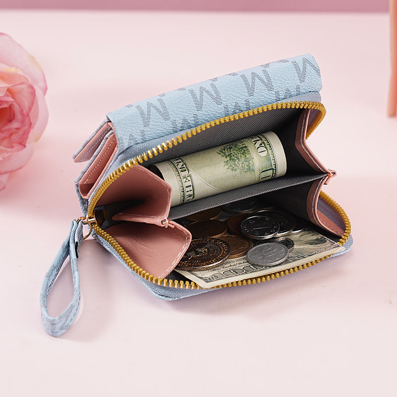 Women's Short Boom Three Fold Fashion Simple Purses