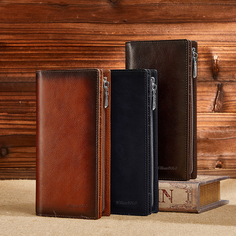 Men's Emperor Paul Genuine Leather Long Vintage Men's Wallet