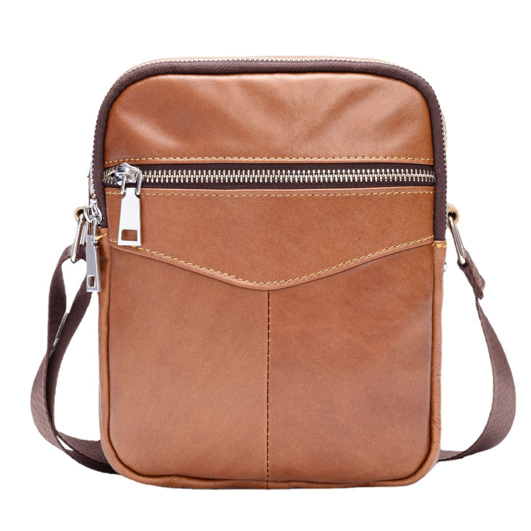 Men's Innovative First Layer Cowhide Fashion Men's Shoulder Bags