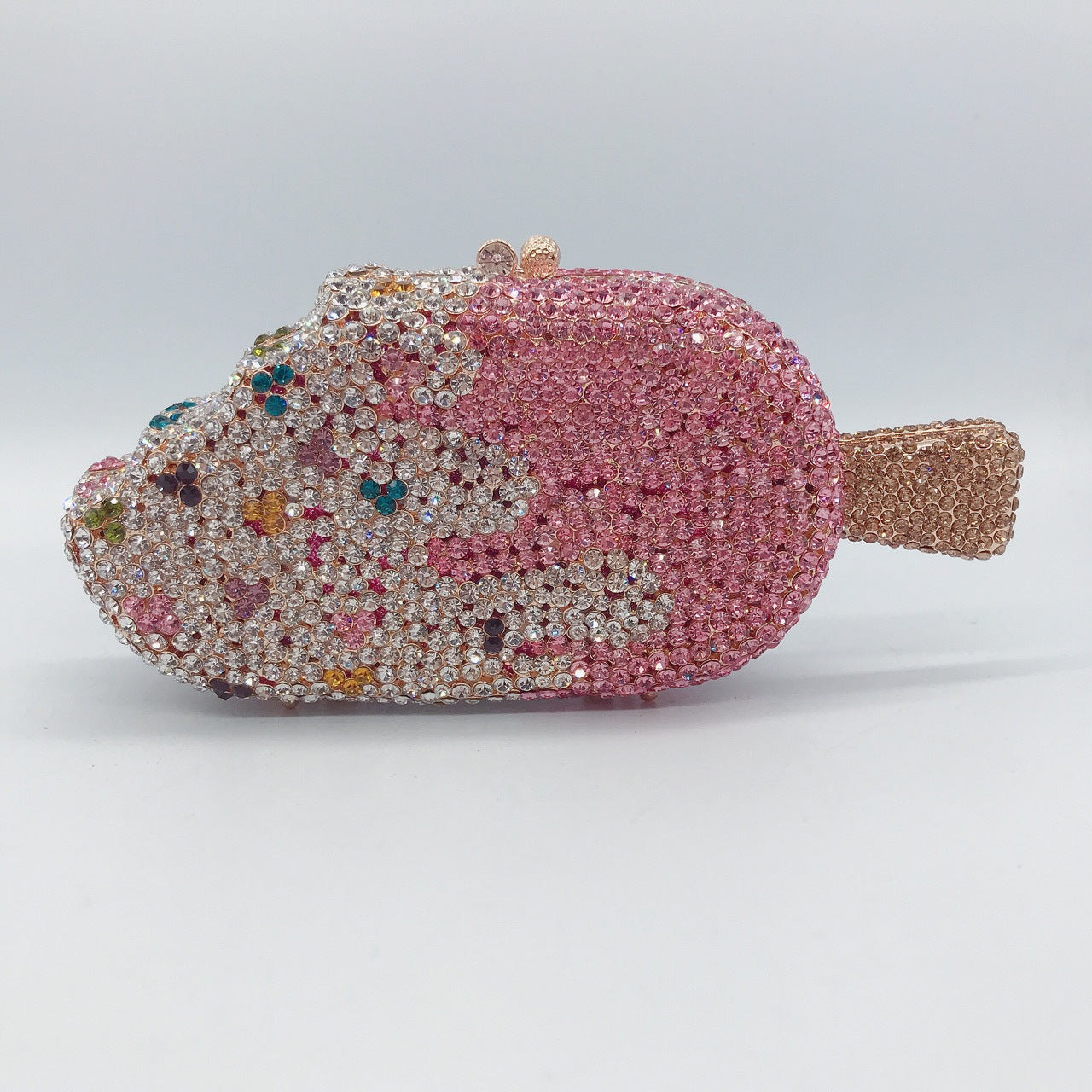 Ice Cream Diamond Red Gem Clutch Bags