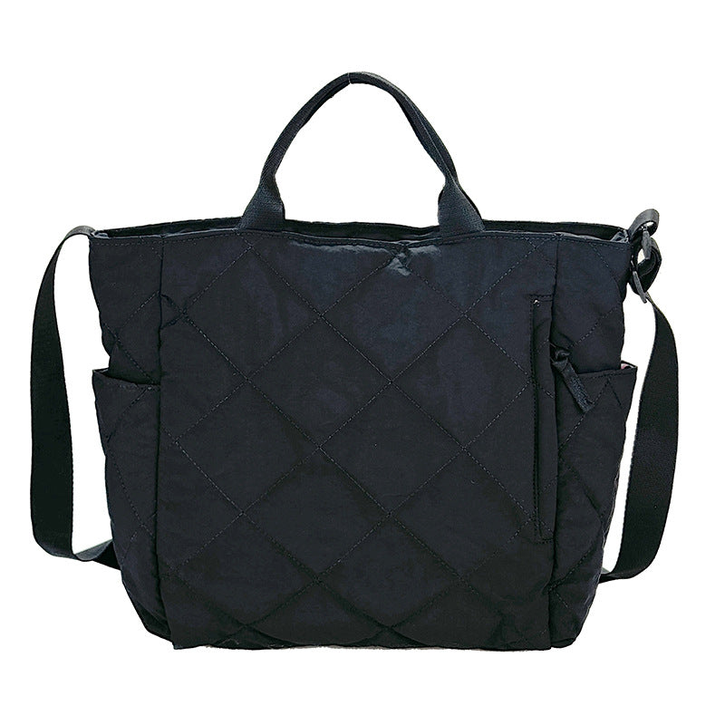 Textured Down Commuter Large Capacity Campus Class Commute Women's Handbag