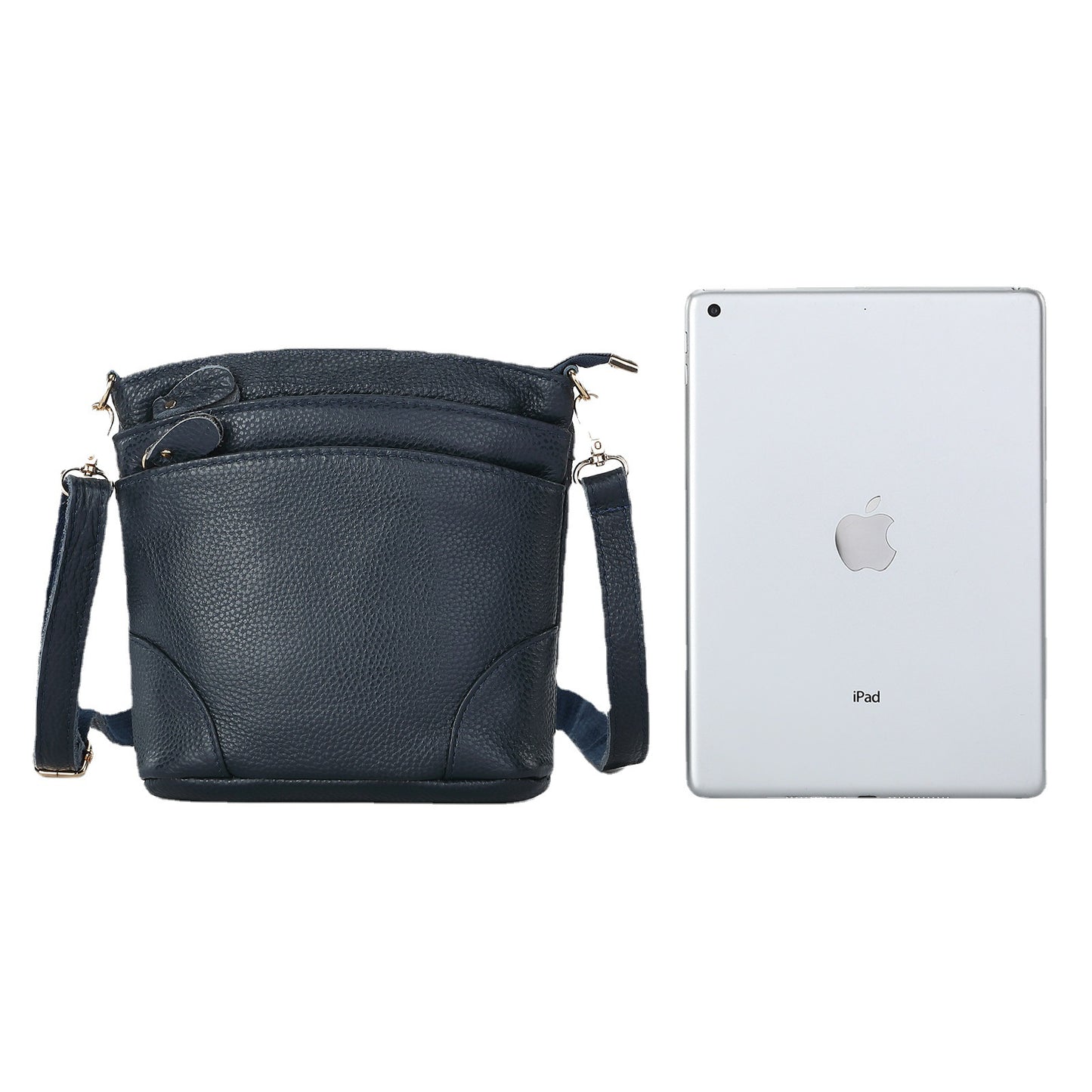 First Layer Cowhide Leather Genuine Mother Bucket Bags