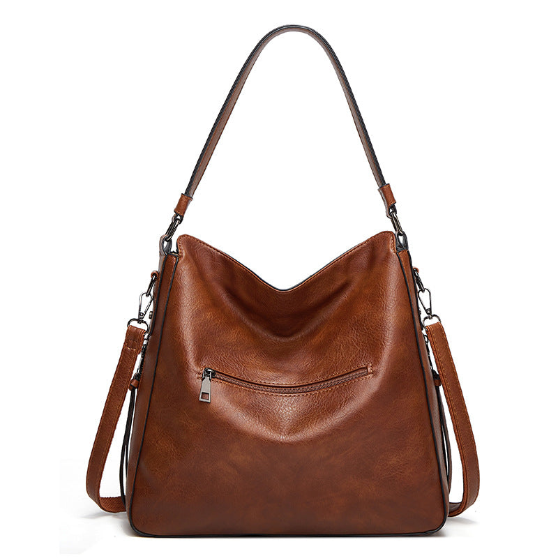 Women's Fashion Large Capacity Soft Leather Shoulder Bags