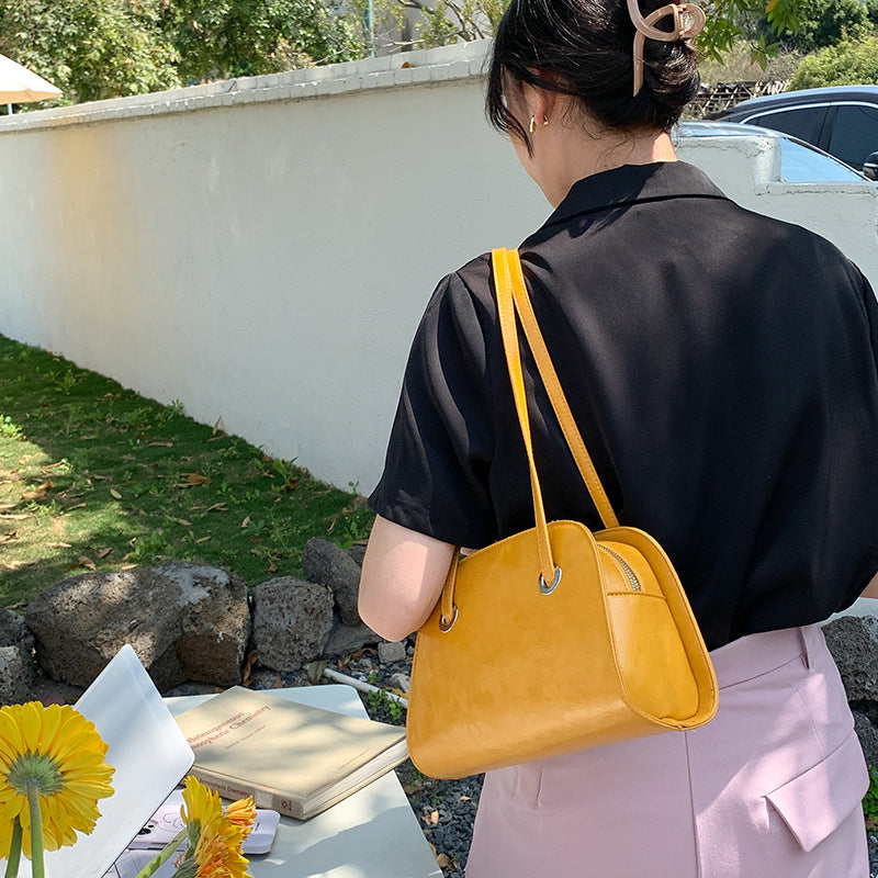 Women's Color Shell Niche Fashion Commuter Large Handbags