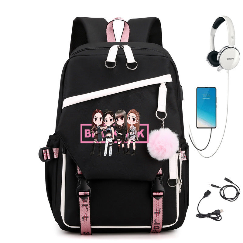 Park Kim Starry Sky Korean Style Backpacks